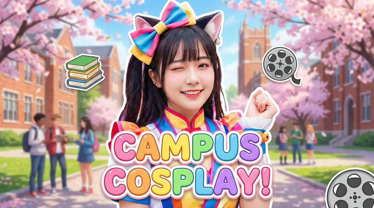 高清3D动漫 - 叛逆女孩二次元cosplay传媒演示