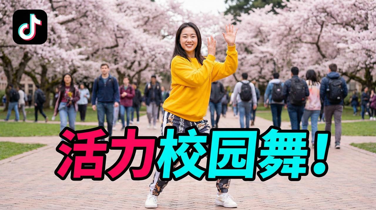 高清3D动漫 - TikTok风格活力校园舞短传媒